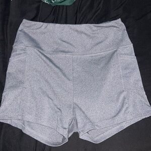 Grey athletic shorts